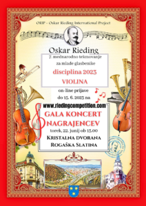 Oskar Rieding Plakat 2023 SLO